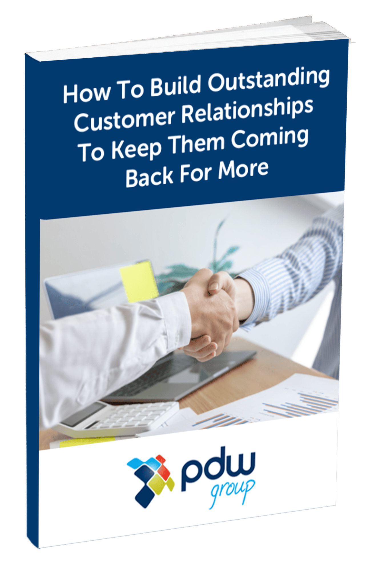 How to build outstanding customer relationships mock up