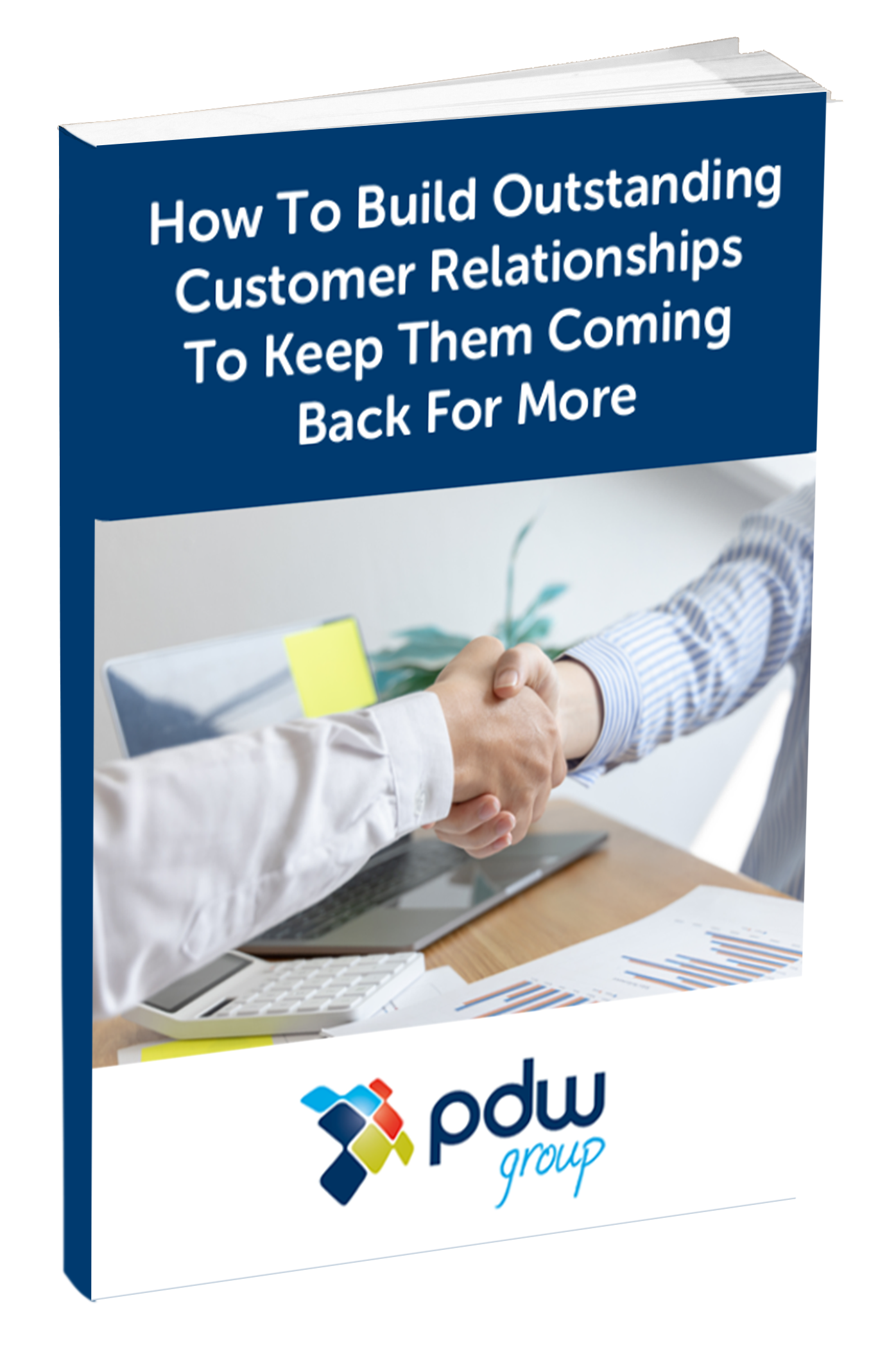 How to build outstanding customer relationships mock up